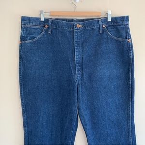 Wrangler Men Size 40x32 Jeans Western Cowboy Rodeo Regular Fit Blue